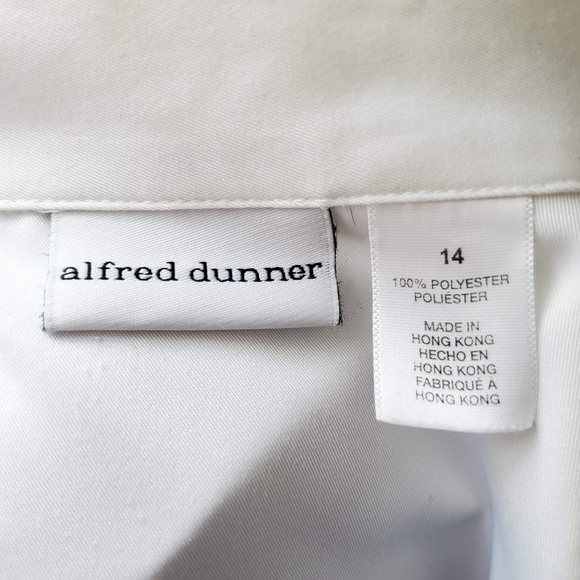 90's Alfred Dunner Vintage White Jacket With Butterfly Size 14 - Picture 10 of 10